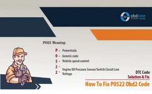 Meaning of P0522 obd2 code