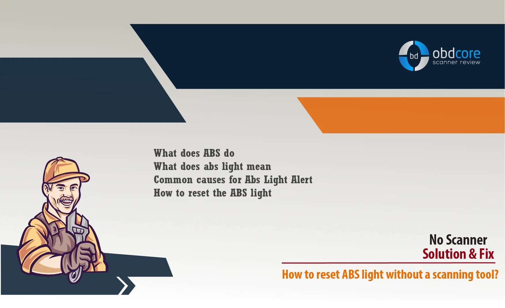 How to reset ABS light without a scanning tool?