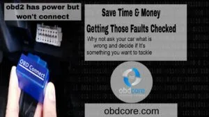 Obd2 has power but won't connect